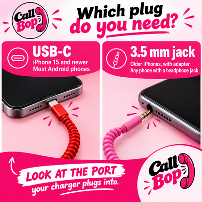 CallBop™ Retro Handset